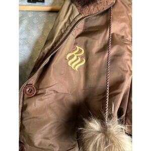 Rocawear vintage cropped down jacket With Hood Y2K for women's size L puffer